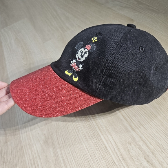 Minnie Mouse Disney Parks Sparkle Red and Black Youth Hat - Picture 6 of 7